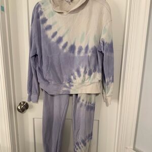 Wildfox Tie-Dye Hoodie & Sweatshirt Set
